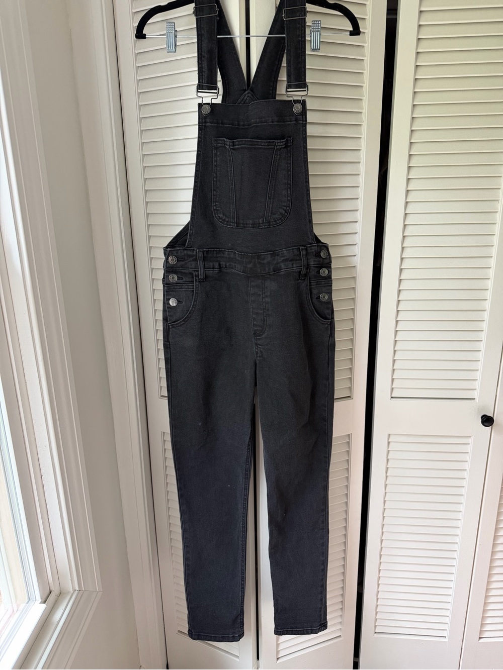 CJLA Women’s Black Denim Overalls
